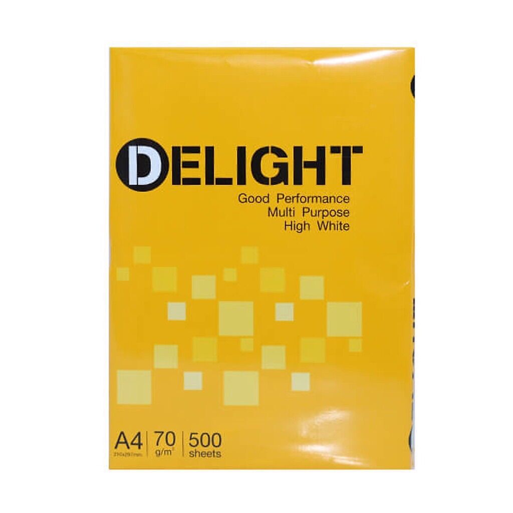 Giấy A4 Delight ThaiLan định lượng 70gsm (đủ 500 tờ/ ram )