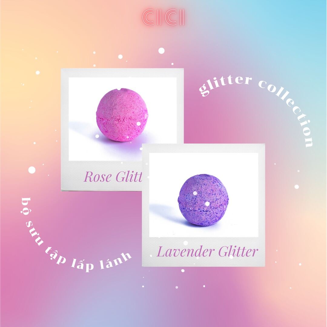 Bom tắm Nhũ lấp lánh - Glitter Bath Bomb - Viên thả bồn tắm