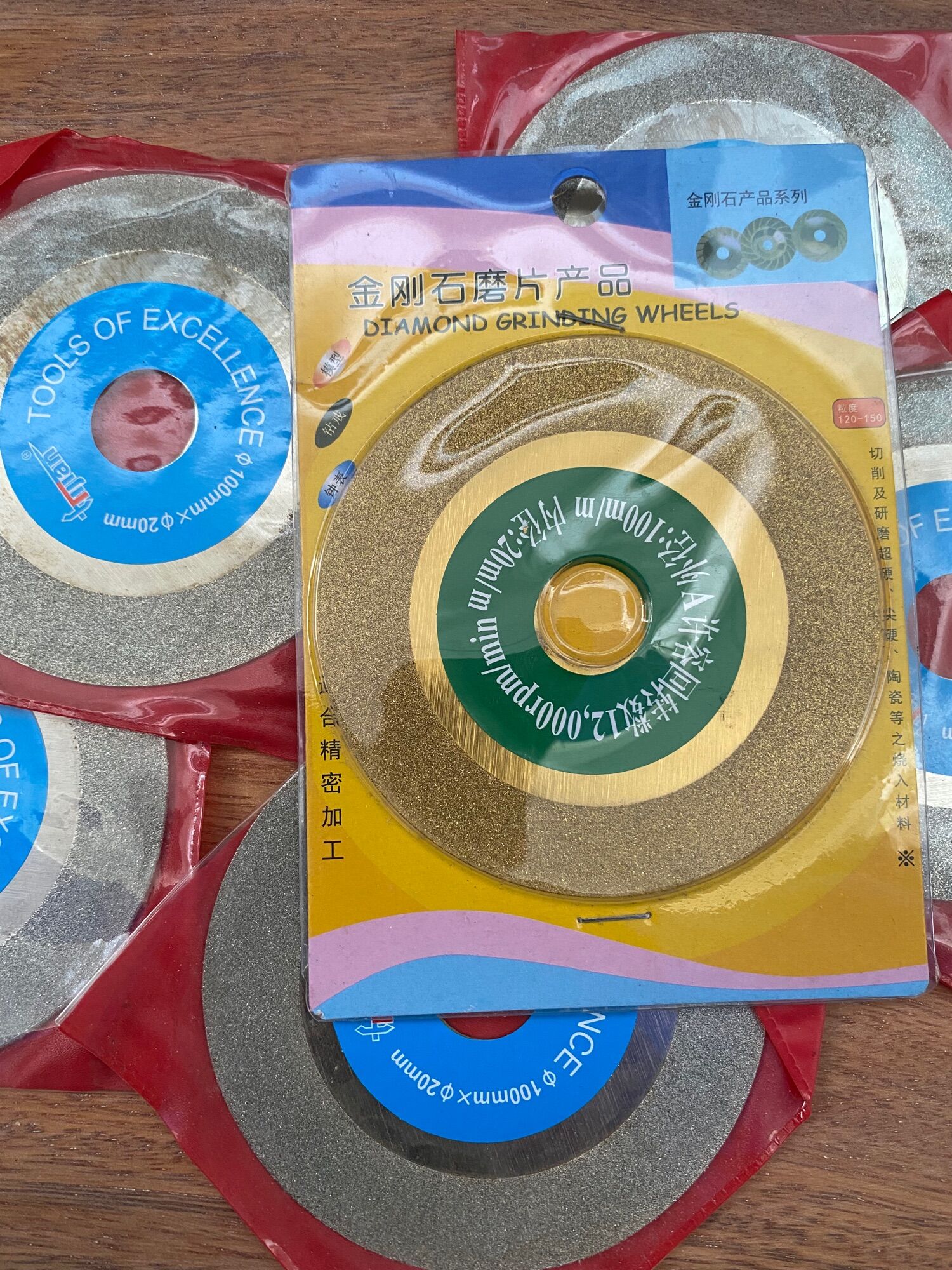Đá mài kim cương -đá mài kính đá mài cẩm thạch 100 mm
