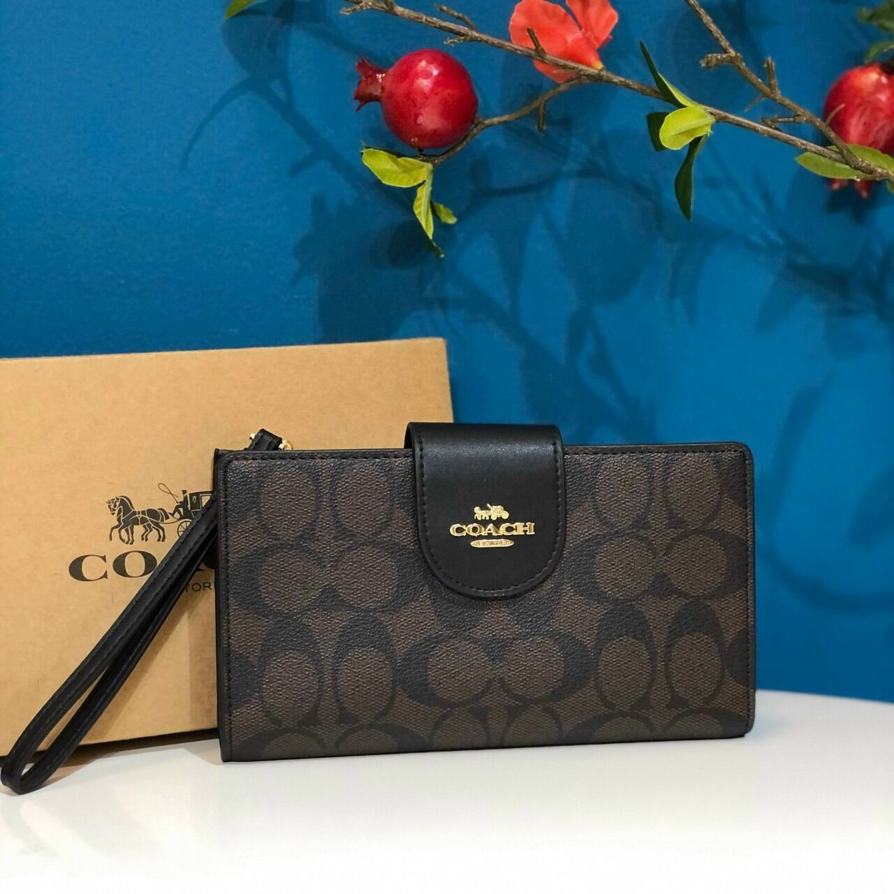 VÍ COACH TECH PHONE WALLET da thật xịn xò