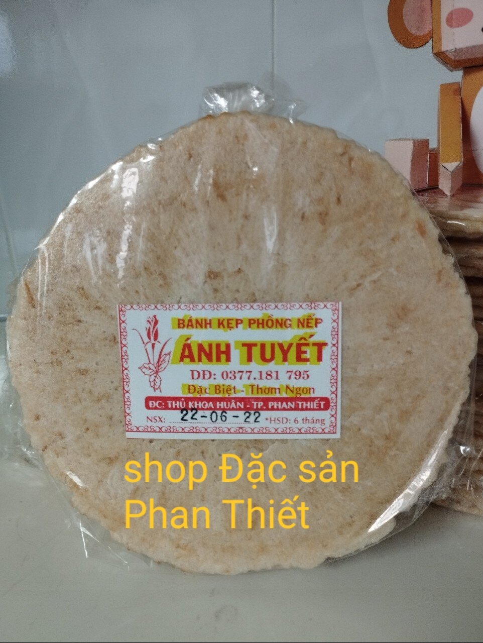 SALE TẾT Bánh kẹp phồng nếp nước cốt dừa đặc sản Phan Thiết