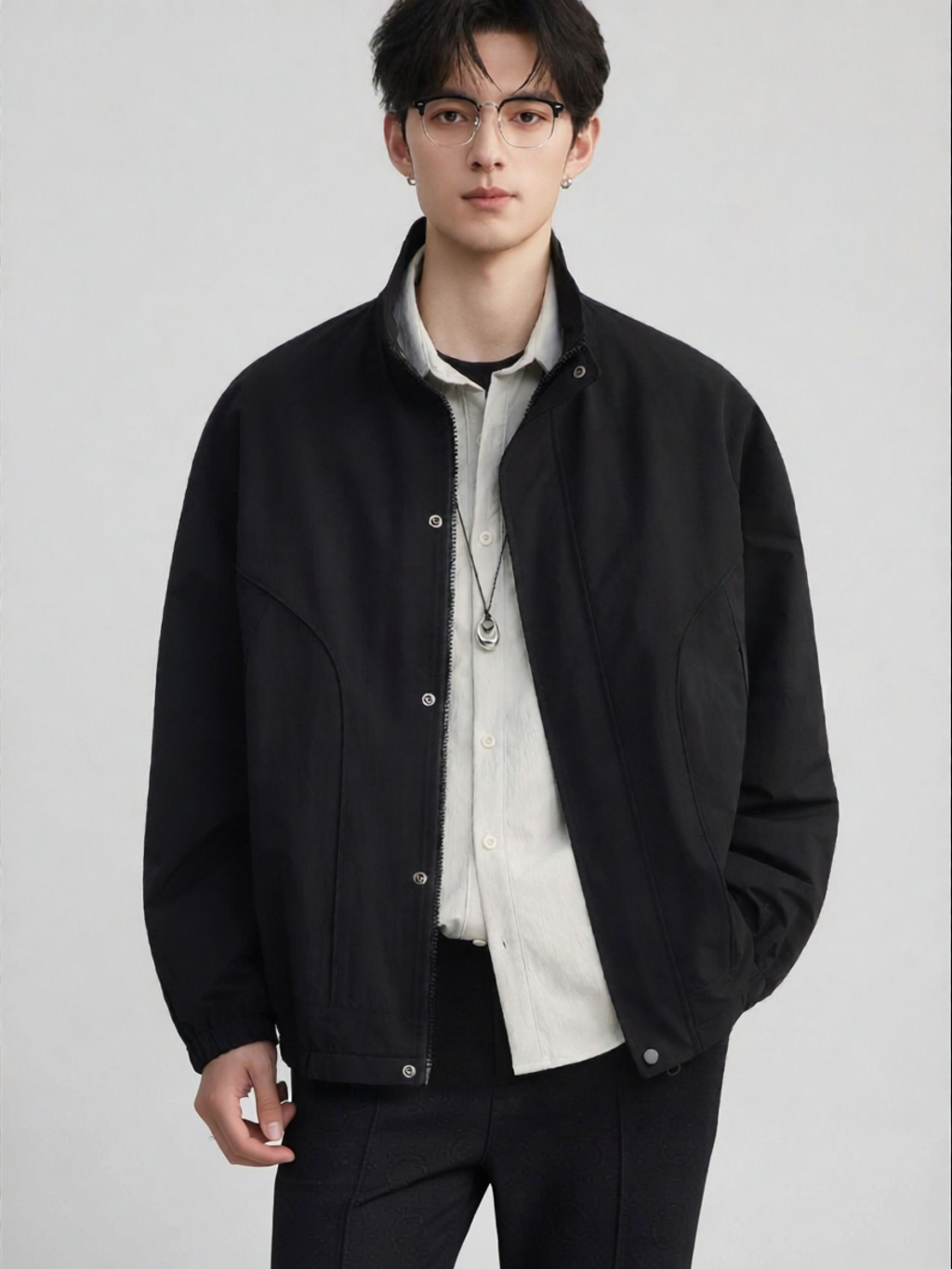 Men's American Style Stand Collar Jacket Giá 1,386,000 Đồng*Miễn phí vận chuyển