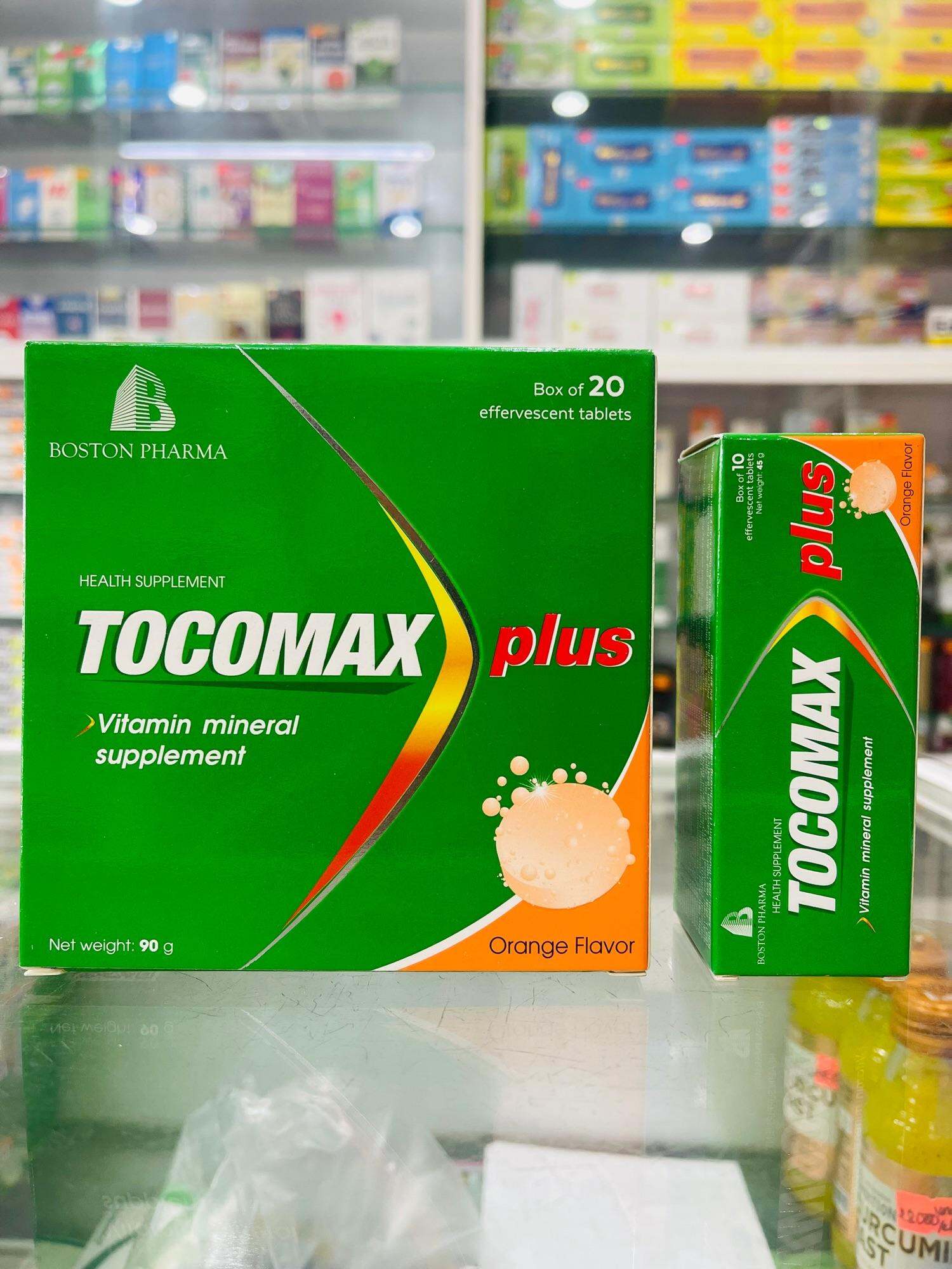 Tocomax plus - 10 viên sủi - bổ sung vitamin và khoáng chất