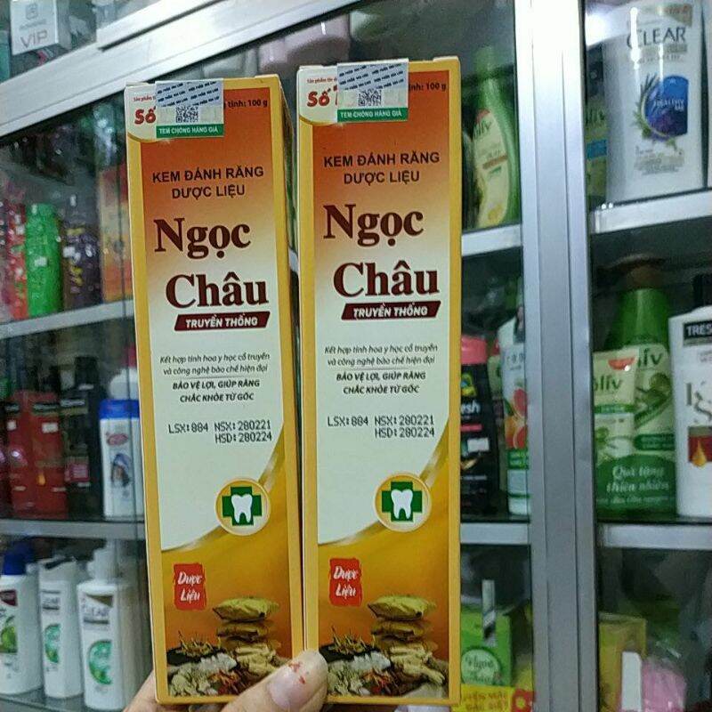 [Hcm]Combo 2 Kem Đánh Trắng Răng Thảo Dược Ngọc Châu 100G Không Hôi Miệng Răng Trắng Nướu Khỏe