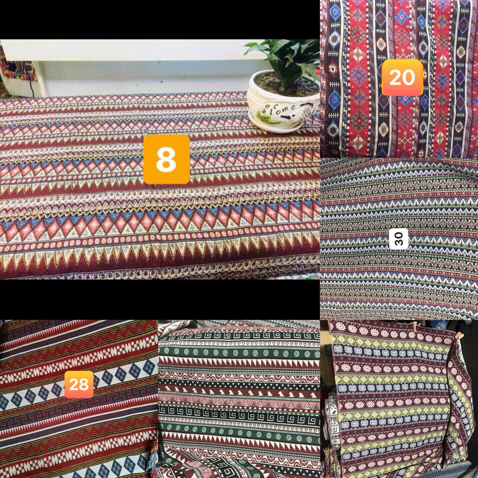 Vải thổ cẩm dân tộc ( khách lấy màu nào chat cho shop nhé)