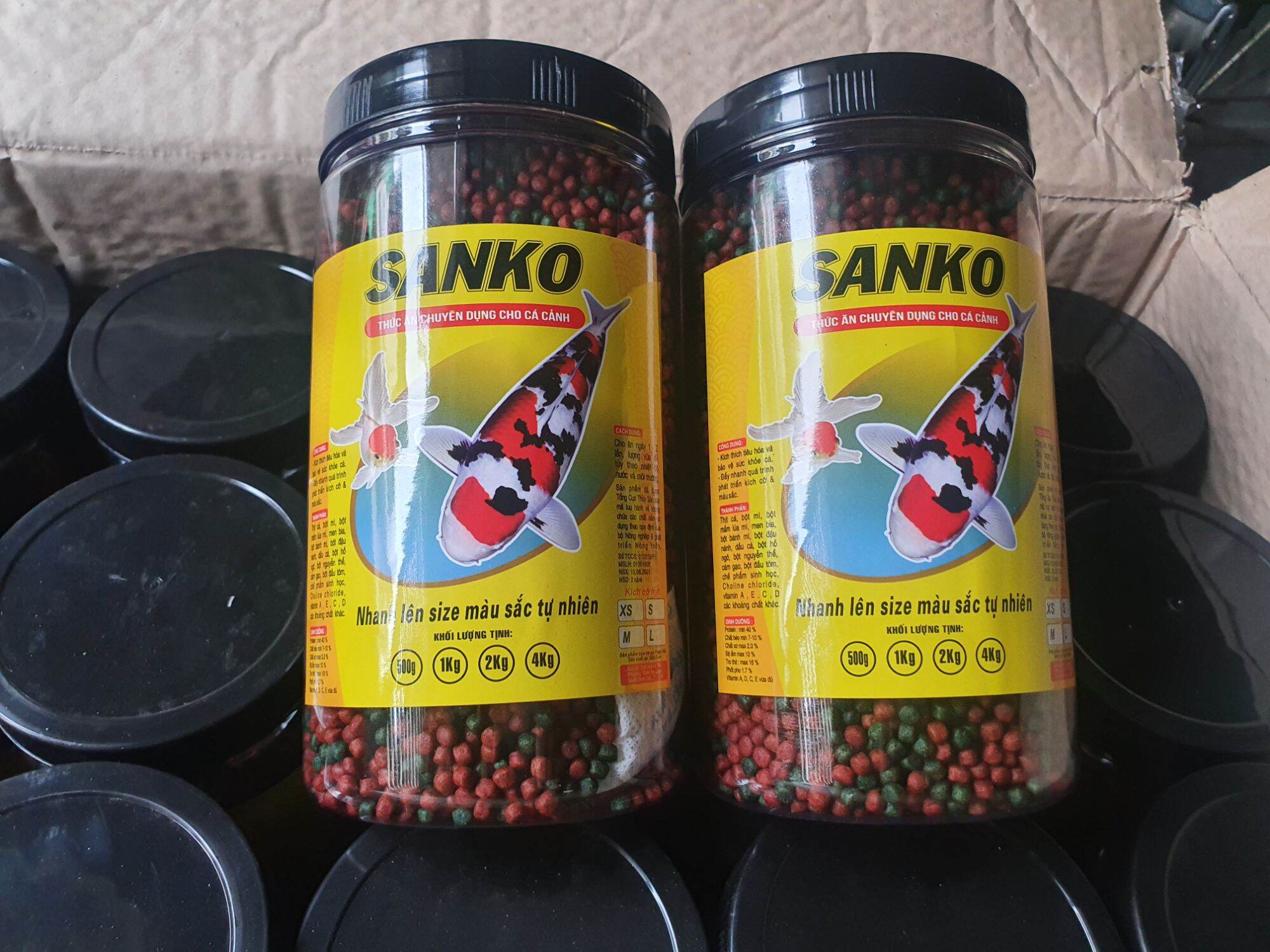 Cám SANKO Hủ 500g : thức ăn cá cảnh