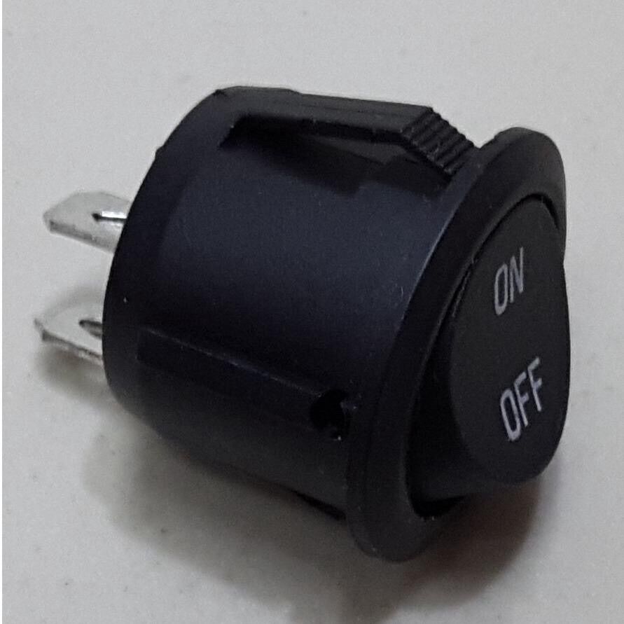 Công tắc bập bênh tròn đen trắng ON - OFF 2 chân