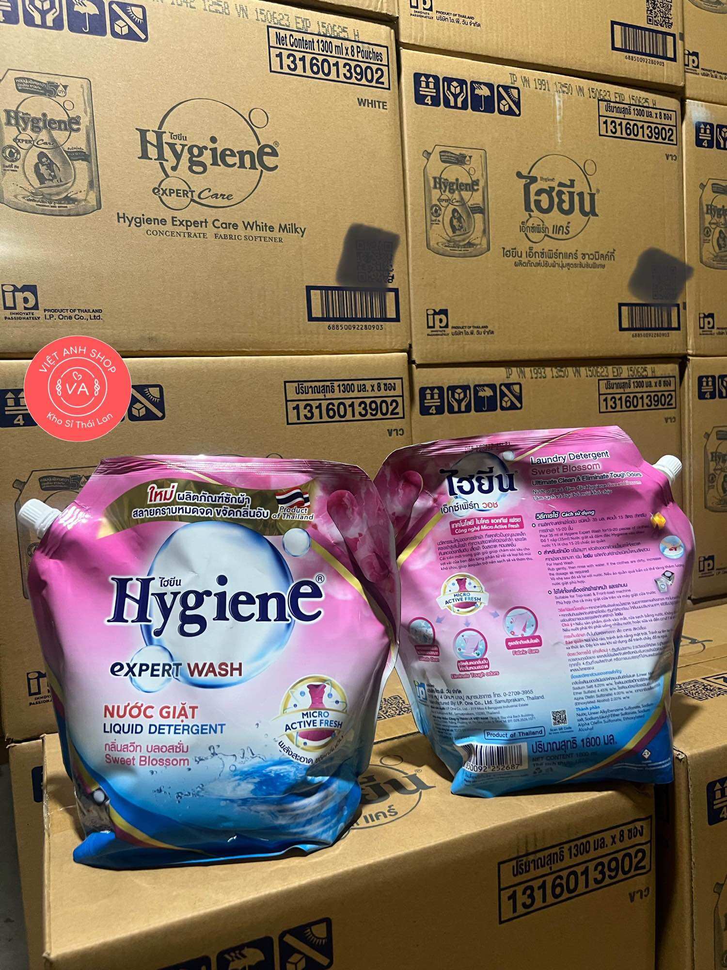 NƯỚC GIẶT HYGIENE ĐẬM ĐẶC 1800ml/TÚI