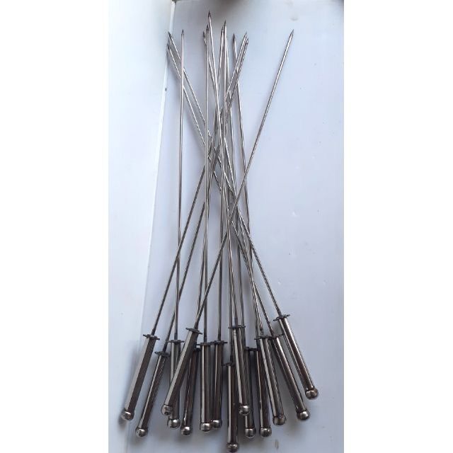 Xiên nướng thịt inox - que xiên nướng thịt
