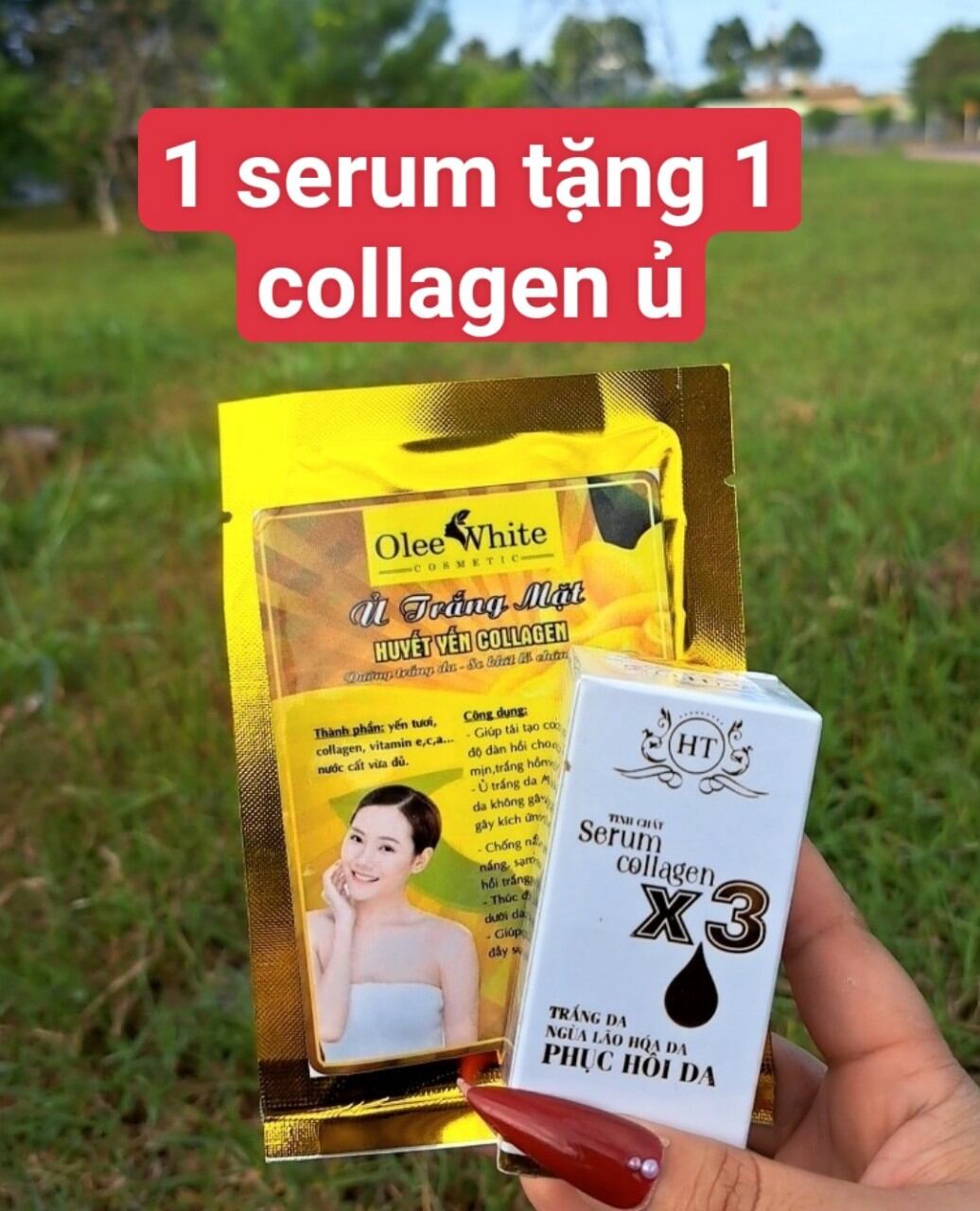 Serum collagen x3 hà thị