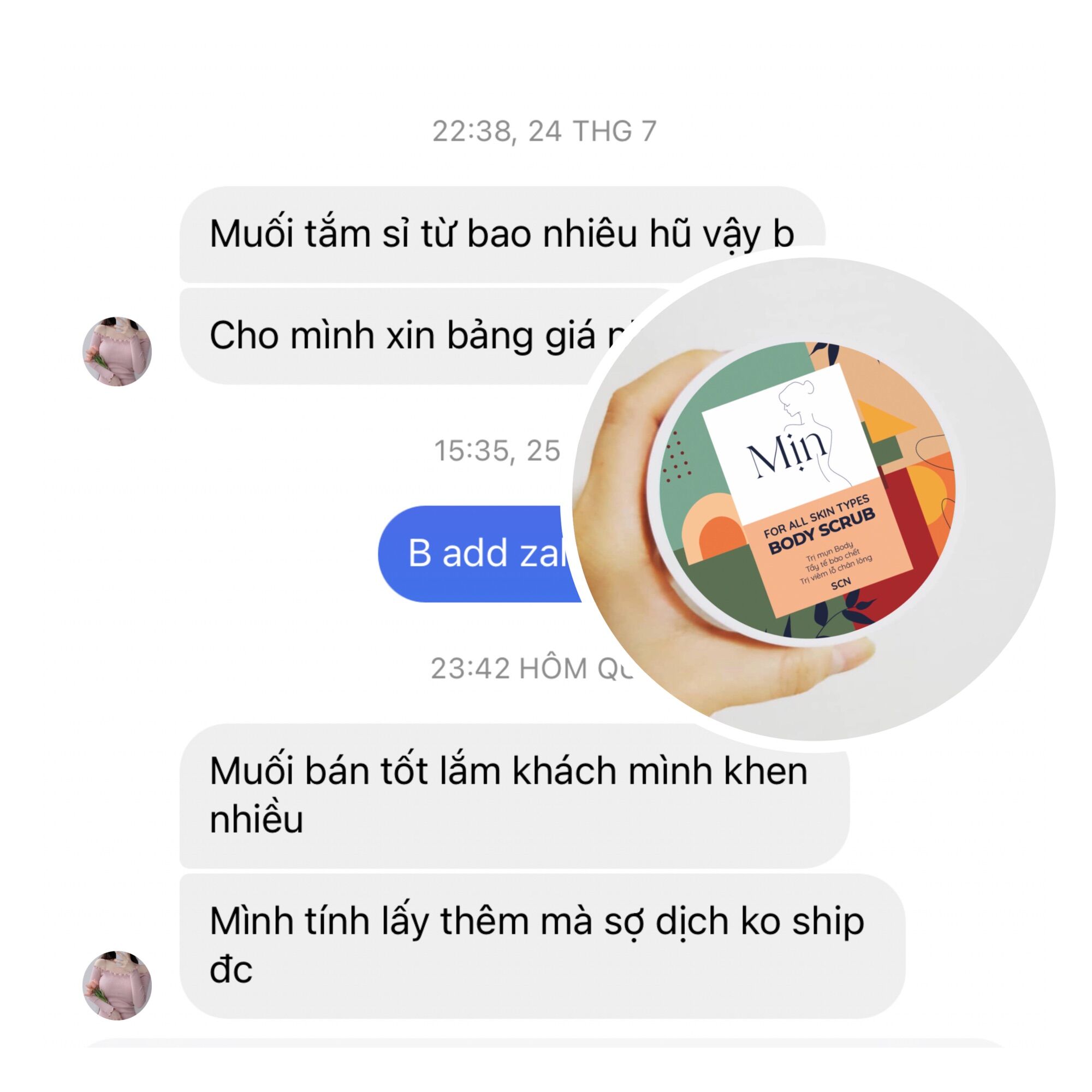 Hũ Muối Dẻo Scrub Mịn - Mụn, Viêm Nang, TTBC