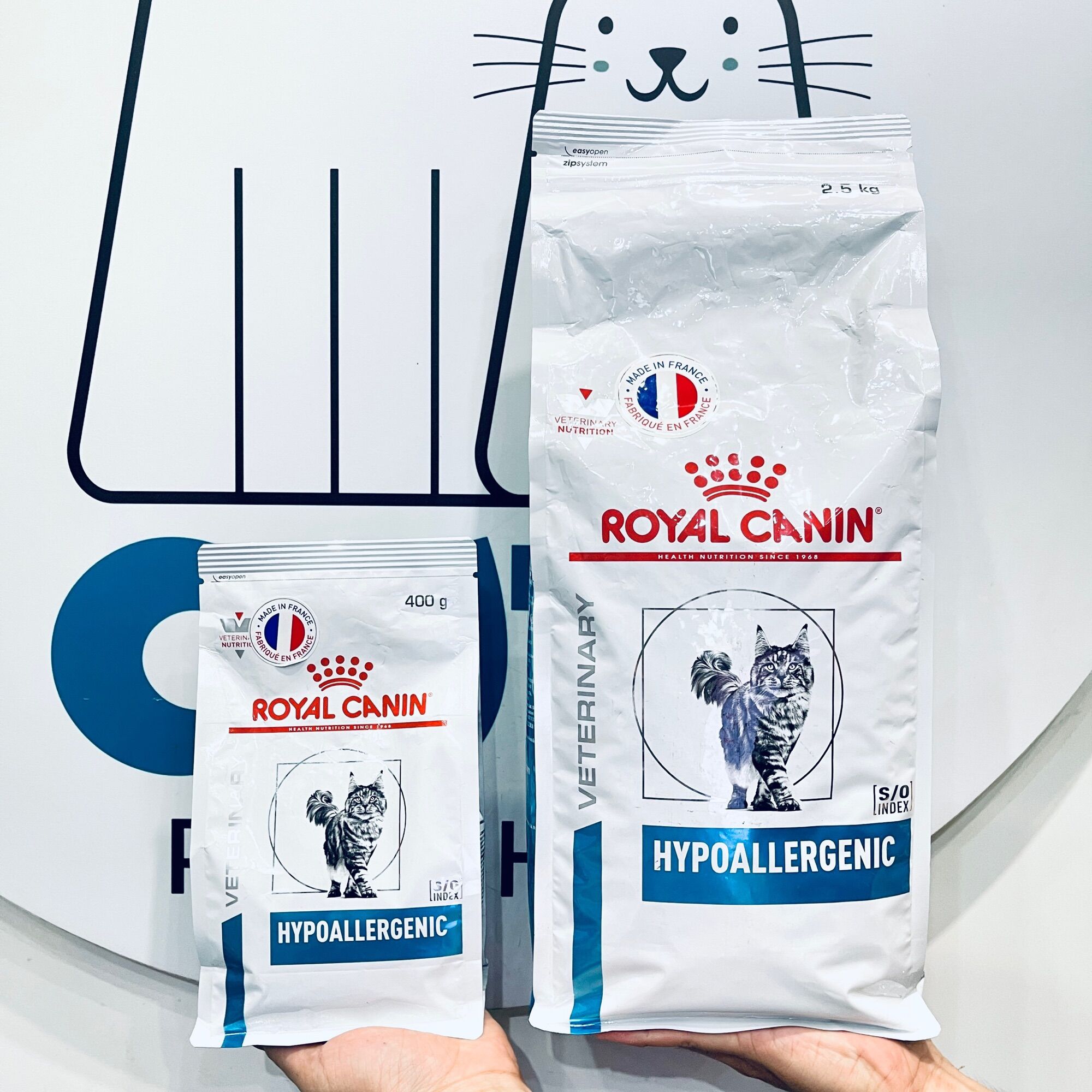Hạt khô royal canin hypoallergenic feline 400g ,2.5kg hổ trợ mèo gặp vấn đề về dị ứng