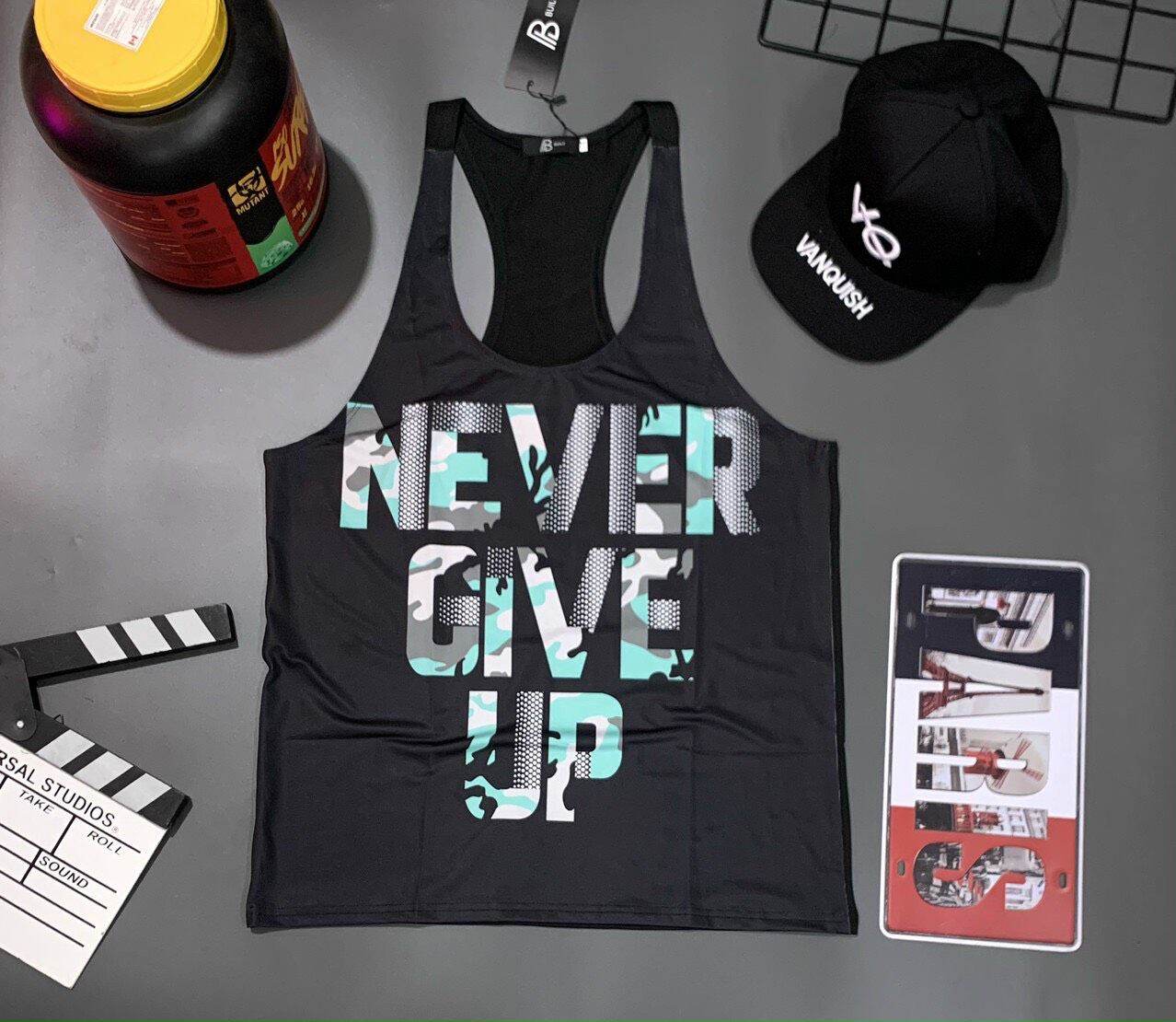 [giảm sốc] áo thun ba lỗ gym nam phom body cực chất