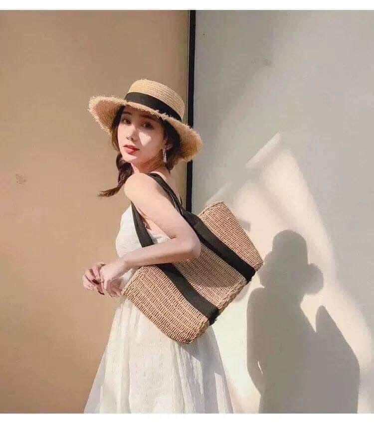 Túi cói vintage