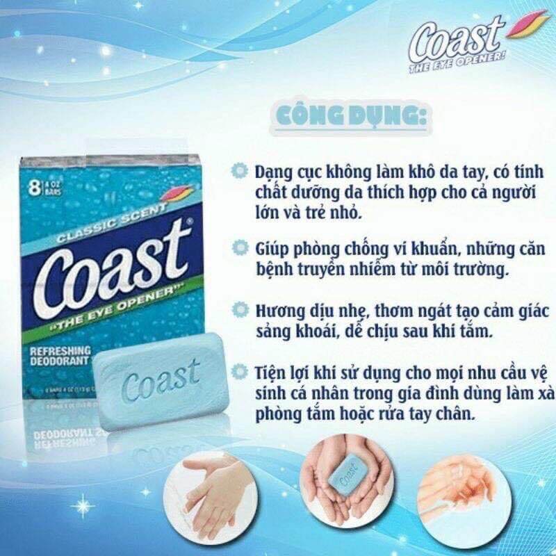 Combo 2cục xà bông cục coast của mỹ