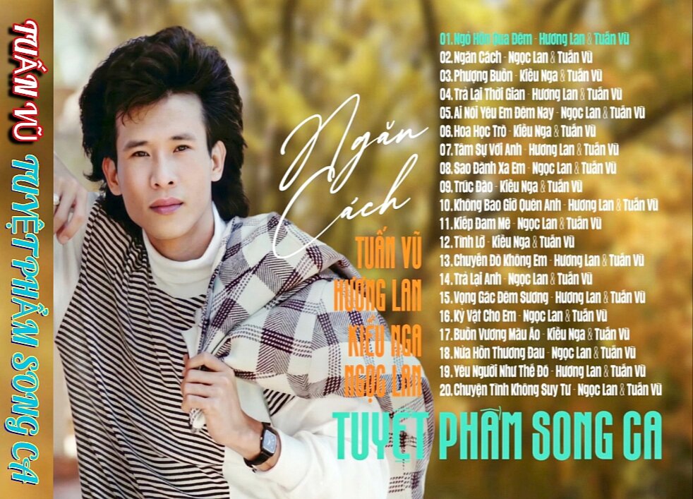 1 cuốn băng cassette , tiếng hát Tuấn Vũ tuyệt phẩm song ca