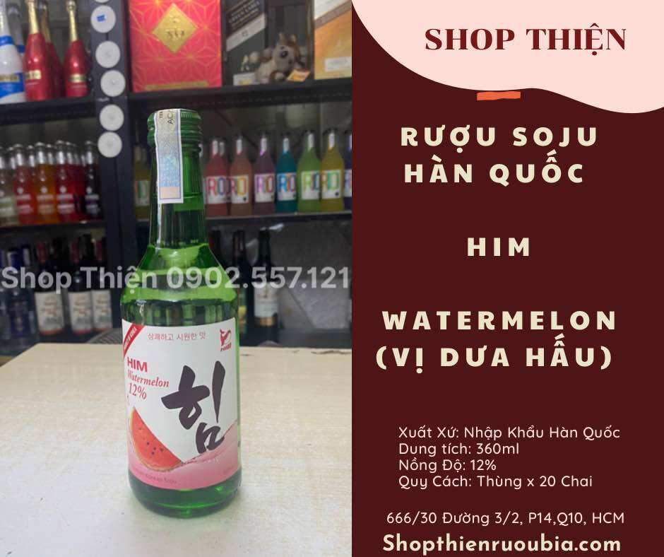 Thùng x 20 Chai Soju Hàn Quốc HIM 360ml