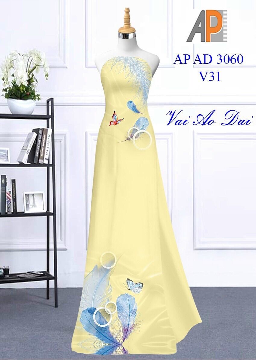 [HCM]Vải áo dài chiếc lá