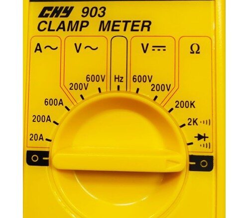 Ampe kìm đo dòng AC CHY-903 (600A), đo điện áp, điện trở, điốt, thông mạch, tần số