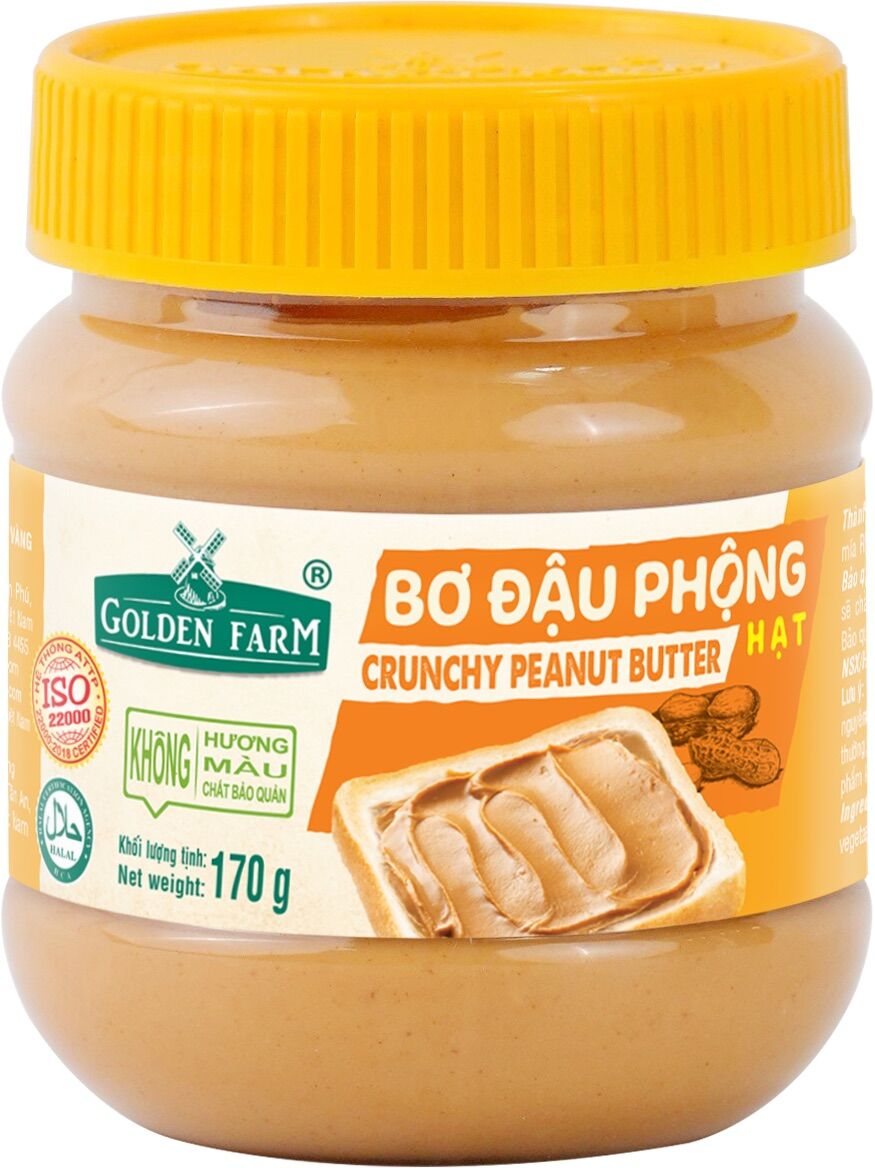 BƠ ĐẬU PHỘNG HẠT GOLDEN FARM 510GR