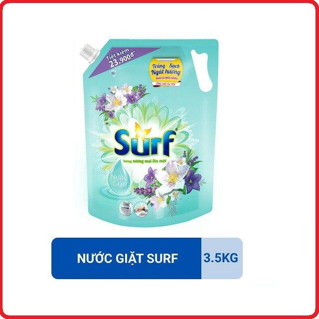 Nước Giặt Surf Túi 3.5kg ( Mẫu Mới có vòi )