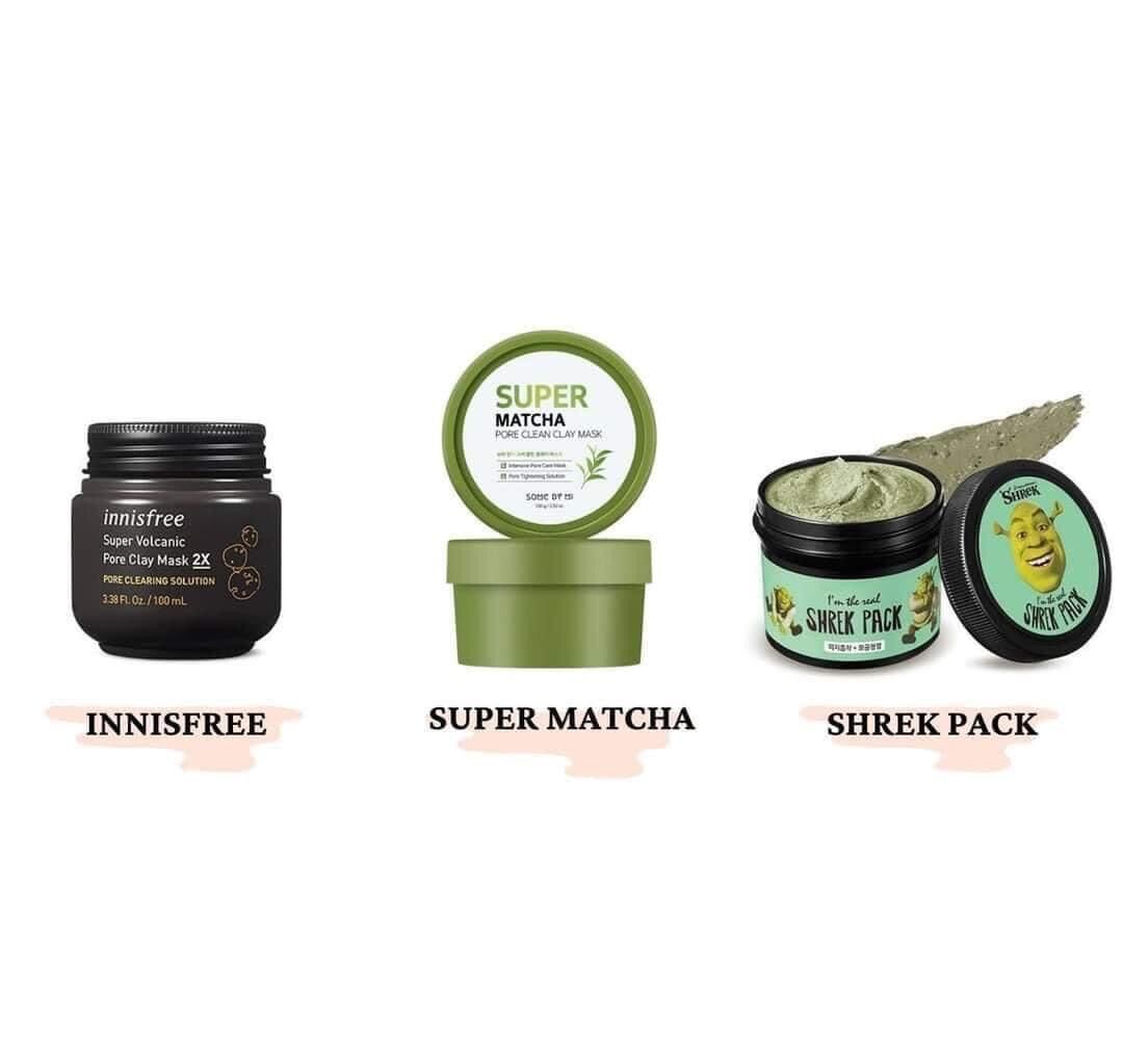 Mask đất sét Shrek Pack bạc hà rau má