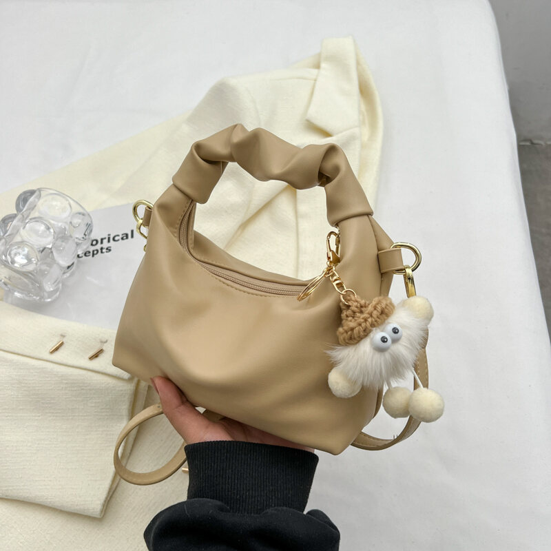 Túi Đeo Chéo Mini Thời Trang 2024 Túi Xách Nữ Đa Năng Túi Xách Đeo Vai Túi Xách Bằng Da PU Mềm Màu Trơn Túi Xách Cho Thanh Thiếu Niên