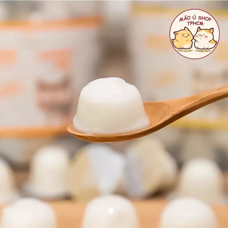 BỊCH 15 VIÊN PUDDING SỮA DÊ - THẠCH RAU CÂU CHO CHÓ MÈO