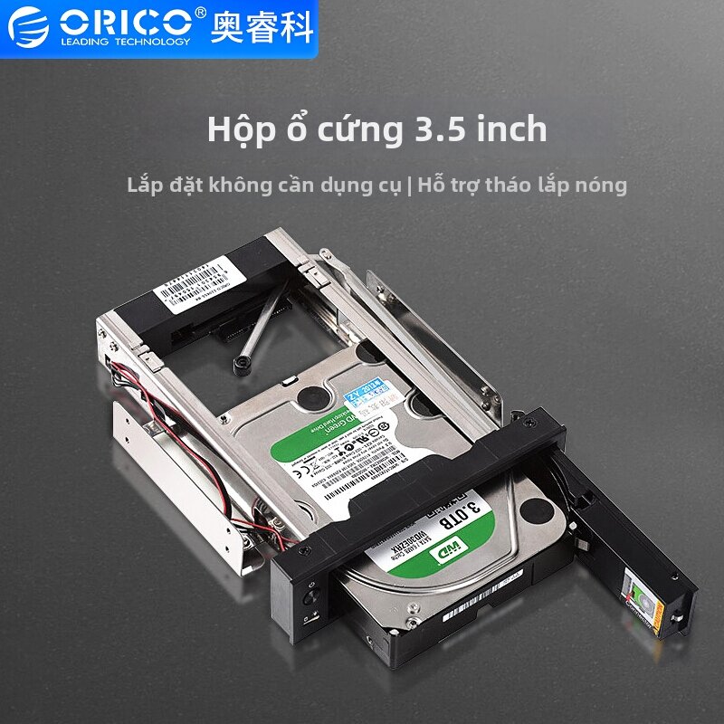 RONGWEIFU | 3.5 inch Hot-swappable SATA Hard Drive Enclosure Giá 672,000 Đồng*Miễn phí vận chuyển