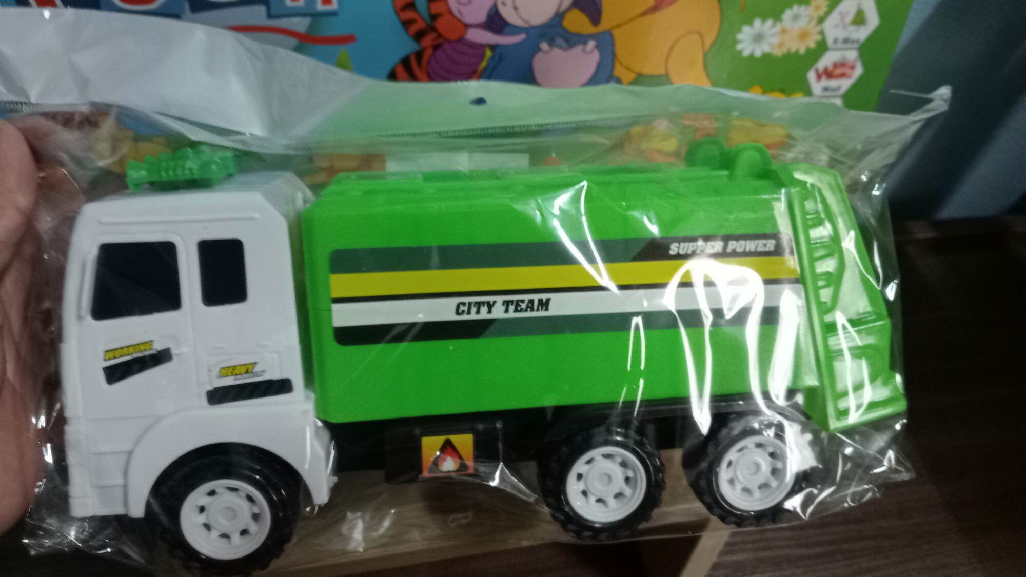 Mô hình đồ chơi xe chở rác chạy trớn cho bé