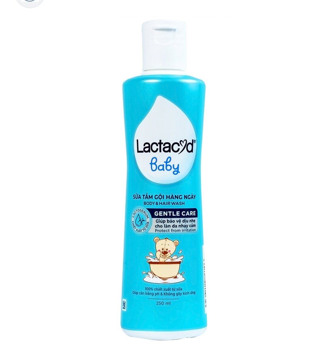 Sữa tắm Lactacyd BB hỗ trợ điều trị rôm sảy cho trẻ em chai 250ml