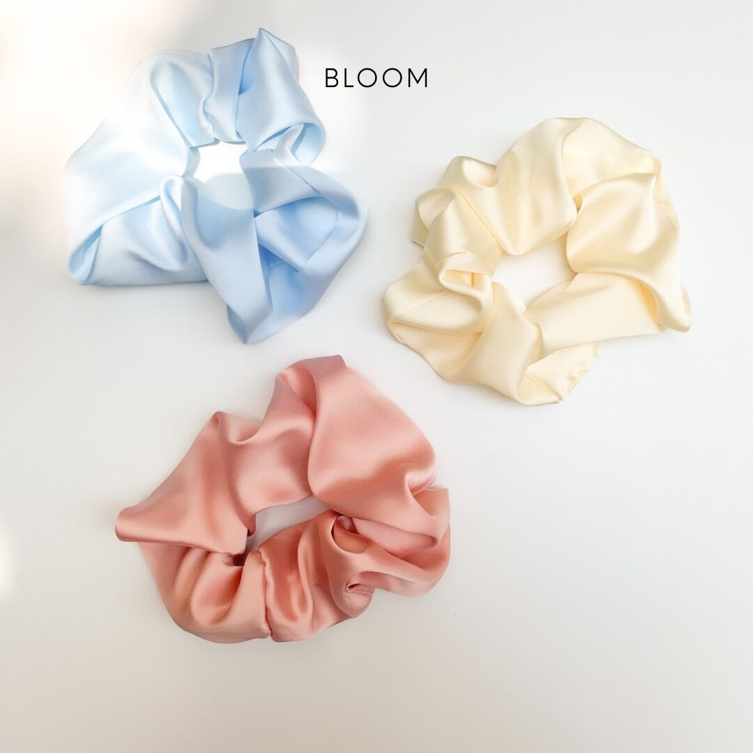 Cột tóc lụa crepe satin (có 5 màu)