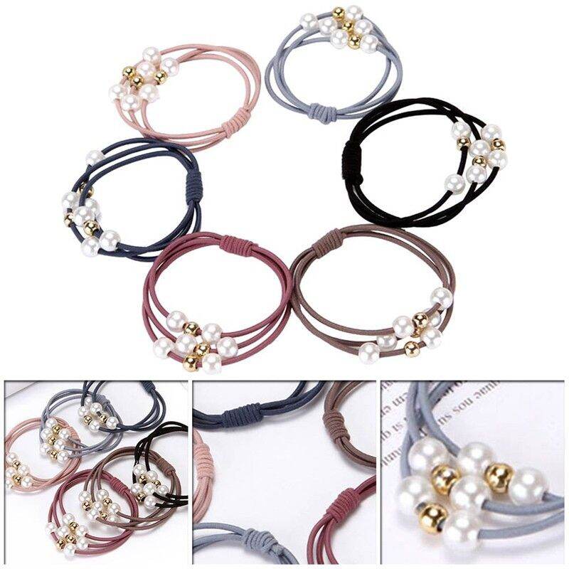 Combo 10 dây cột tóc đính hạt style Hàn