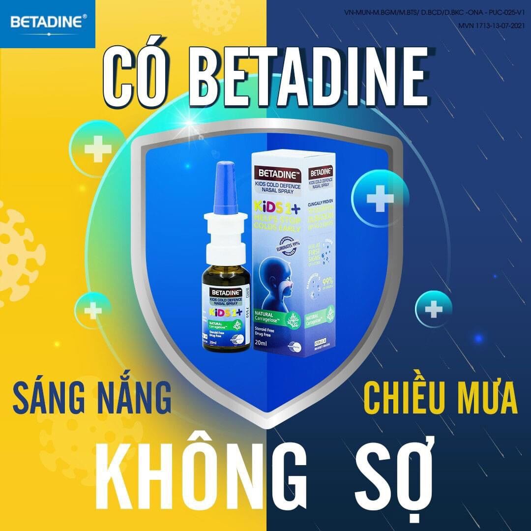 Betadine kids cold nasal spray 20ml