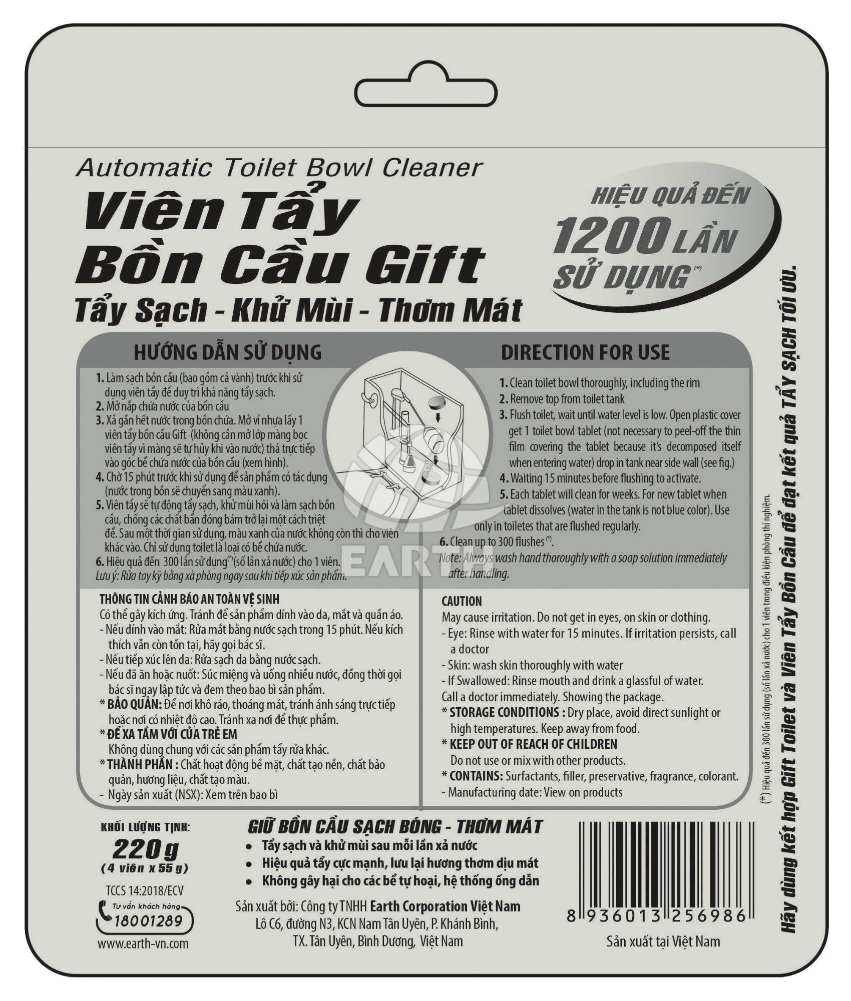 Viên tẩy bồn cầu Gift