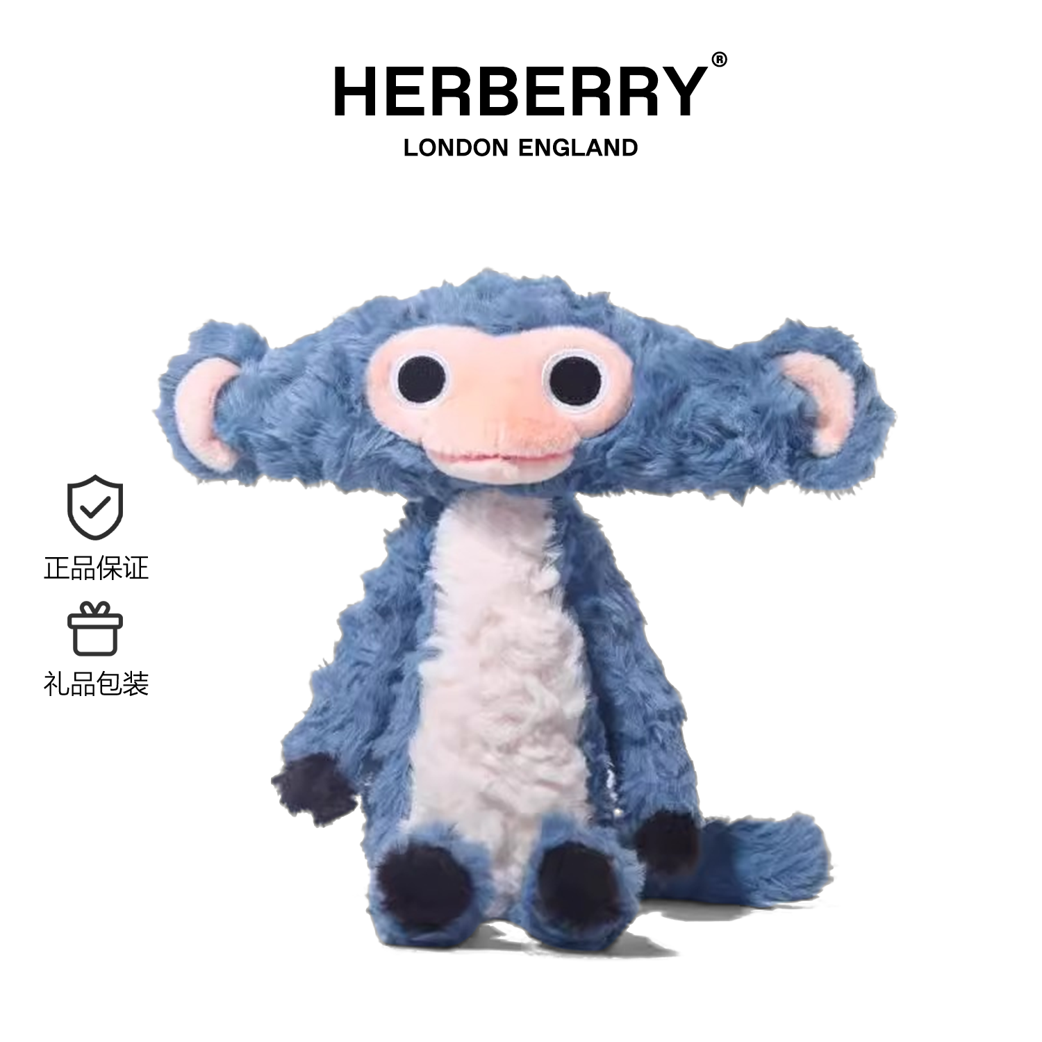 Herberry Monkey Plush Toy Doll Sleeping Pillow Girl Birthday Gift Soft Stuffed Animal Toy for Ages 3 And above PP Cotton Filled Giá 721,000 Đồng*Miễn phí vận chuyển