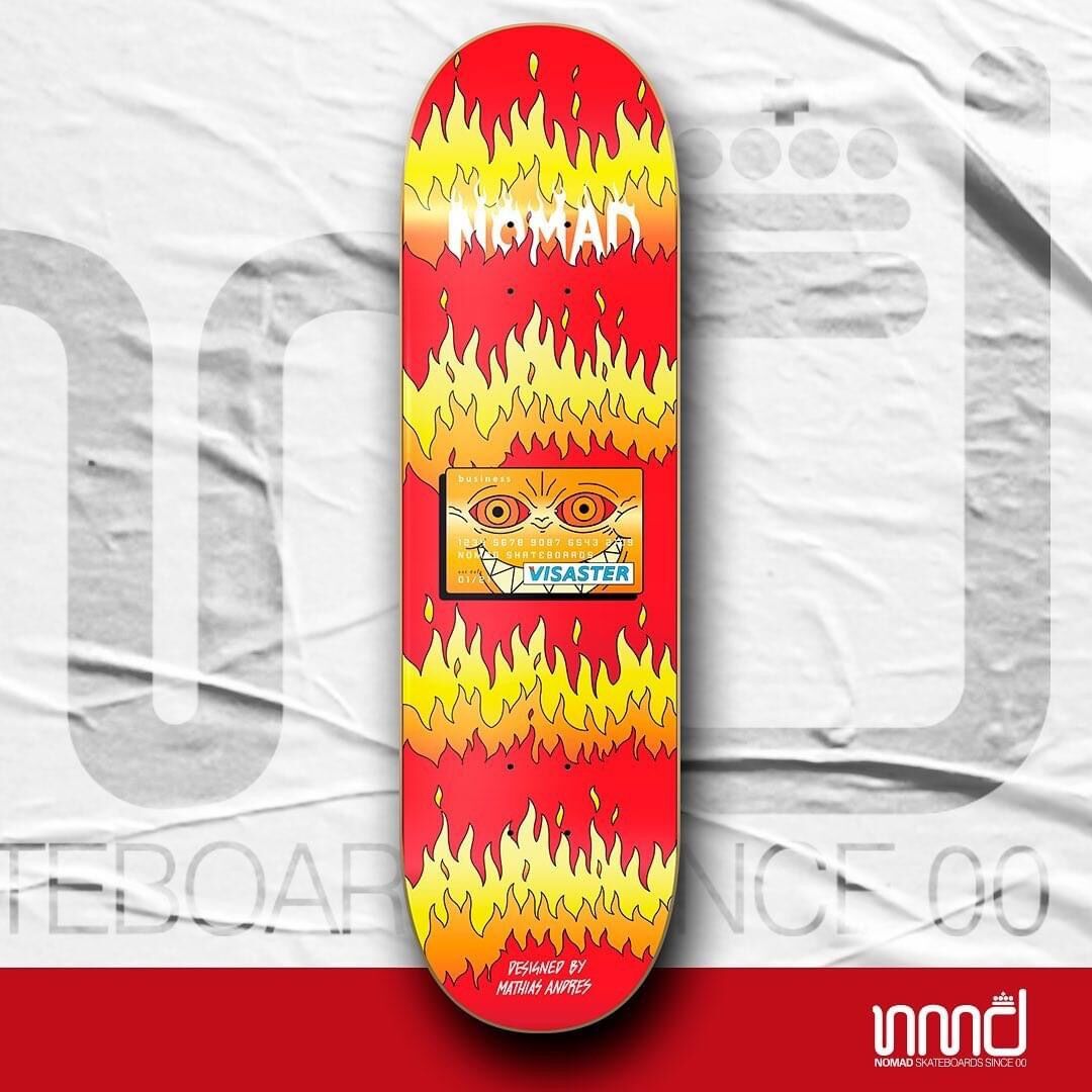 Mặt Ván Trượt Skateboard Cao Cấp Châu Âu - NOMAD VISASTER DECK
