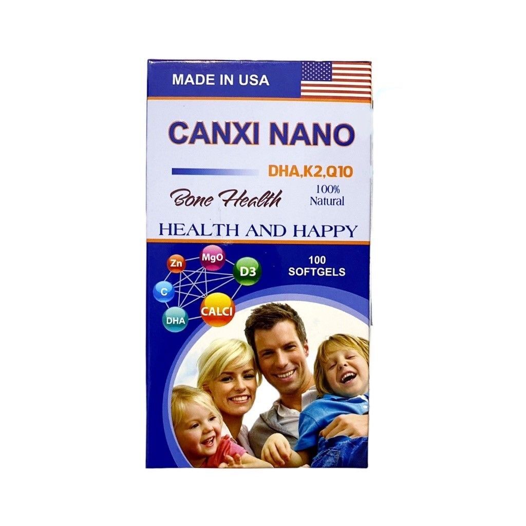 Viên uống Canxi Nano Bone Health 100 viên của Mỹ