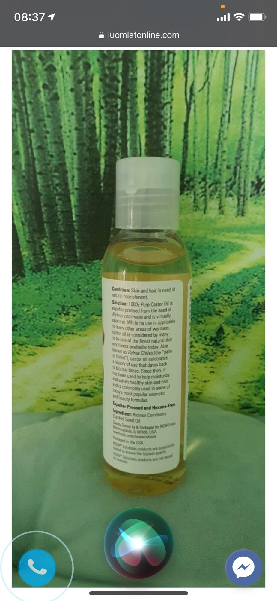 DẦU DƯỠNG DA HẠT THẦU DẦU (CASTOR OIL) NOW SOLUTIONS