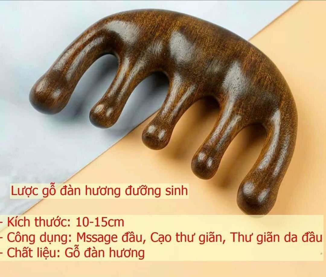 Lược gỗ đàn hương dưỡng sinh spa