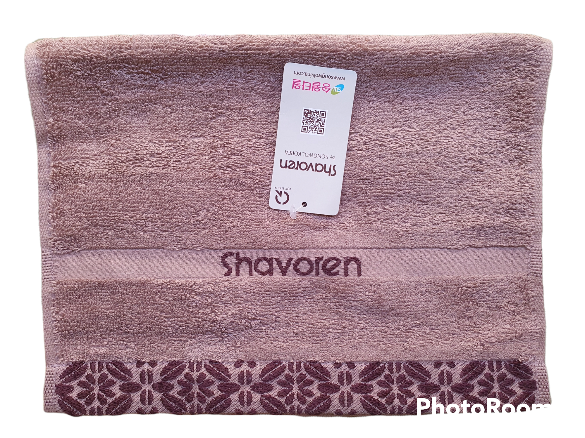 Khăn mặt 100% cotton Shavoren (Cty Songwol Hàn Quốc) họa tiết