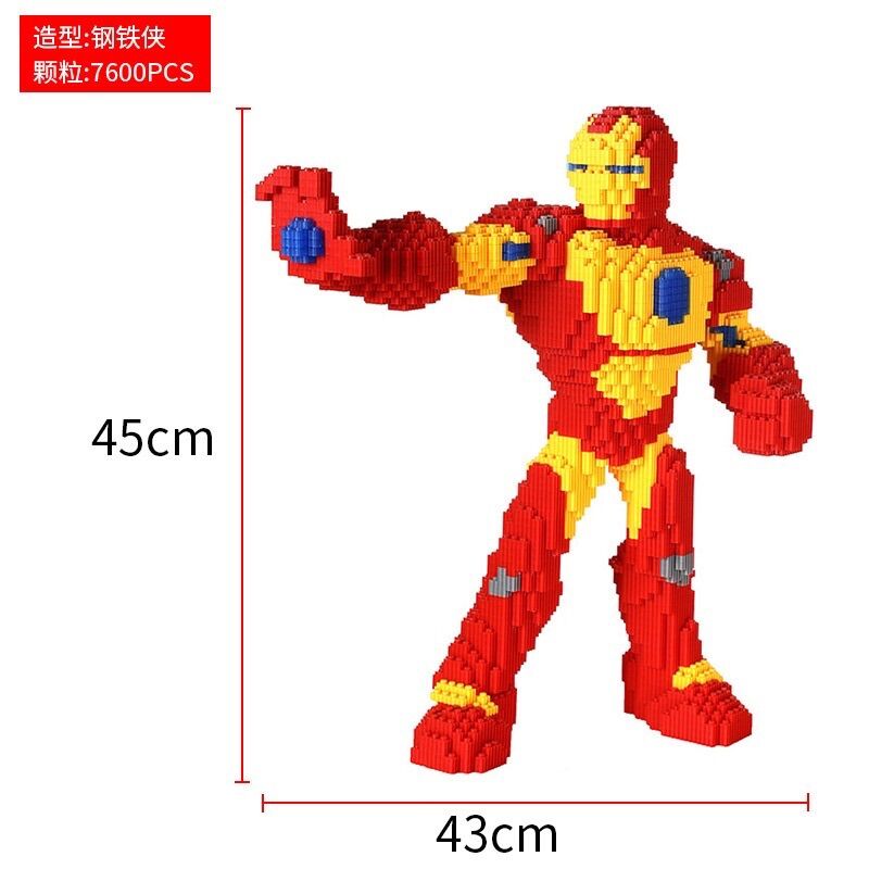 Mô hình anh hùng người sắt người nhện...cao 45cm, đồ chơi lắp ráp anh hùng