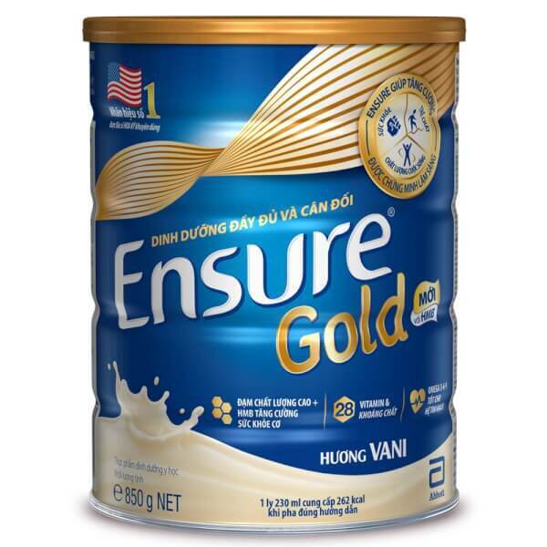 Sữa Ensure gold USA hương Vani 850G (Dành cho người lớn)