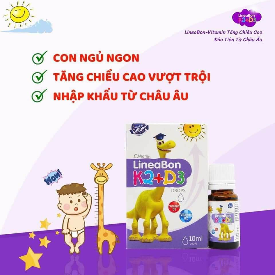 🎯🎯 lineabon vitamin d3 - mk7 tăng chiều cao vượt trội cho trẻ sơ sinh và trẻ nhỏ