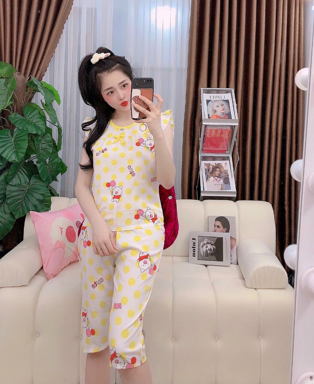 Silk Pajamas for Women under 50kg. A09