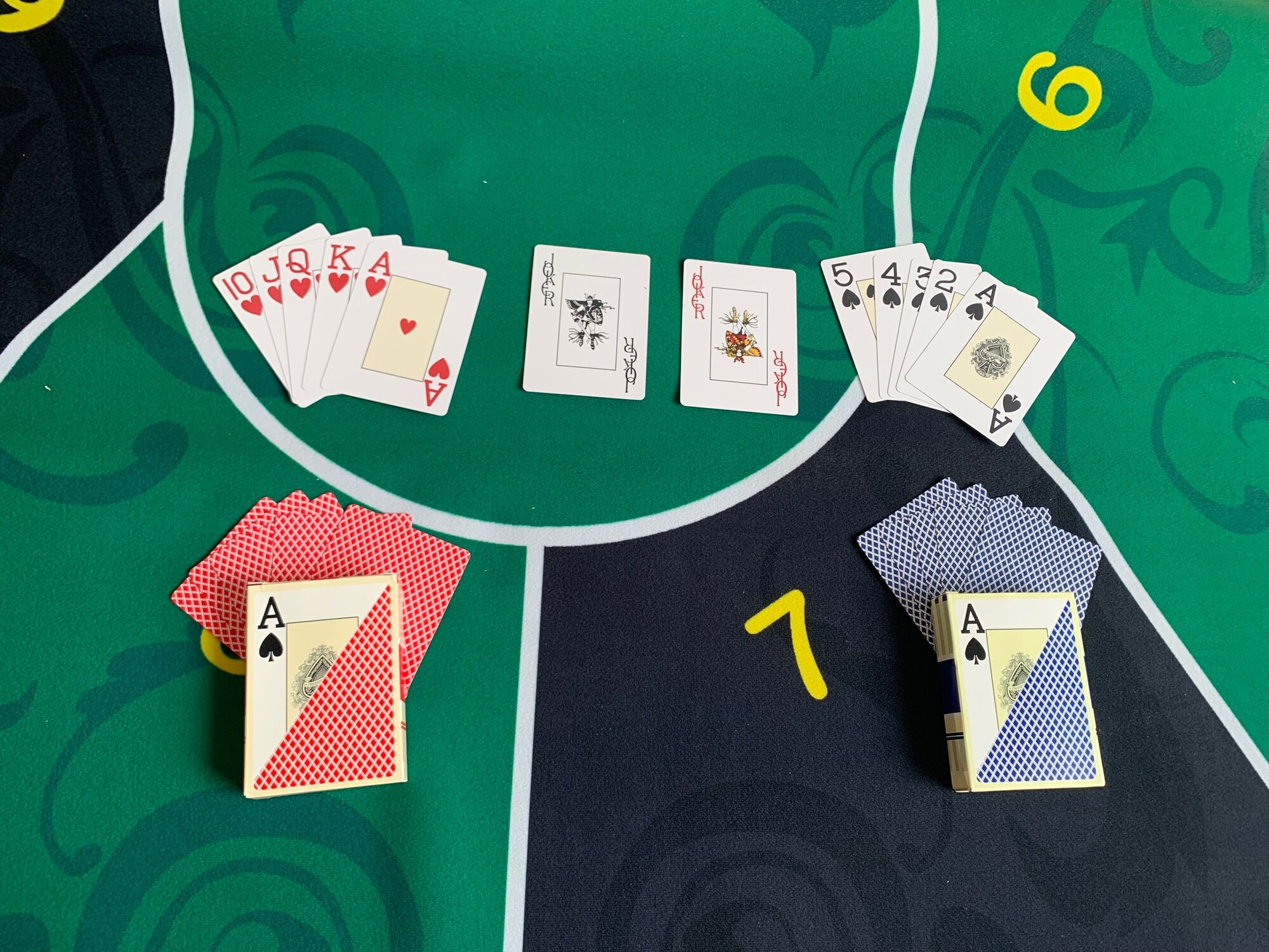 bài tây poker plastic texas hold’em có lá chặn đỏ