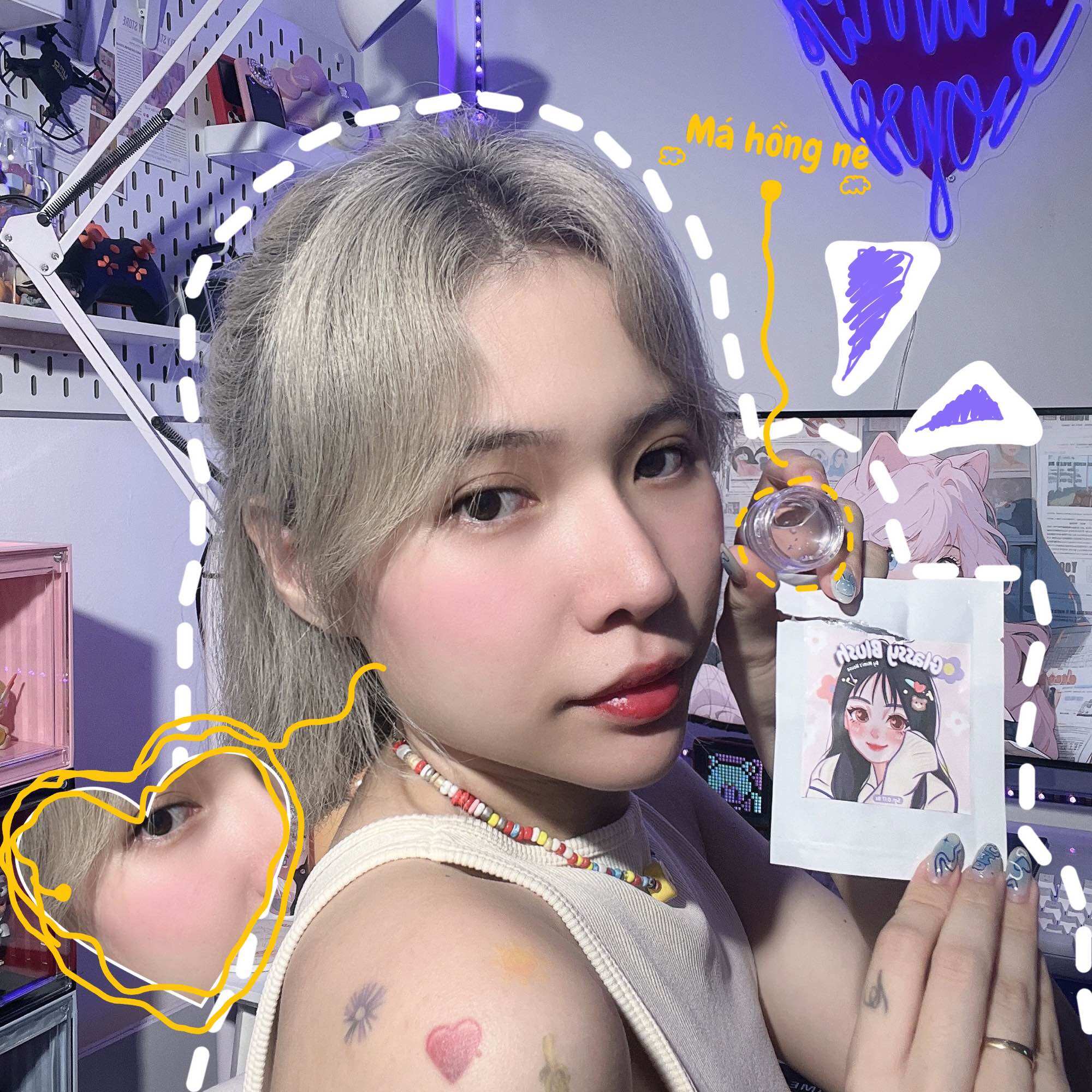 GLASSY BLUSH- serum má hồng [ phiên bản lucky bag ]