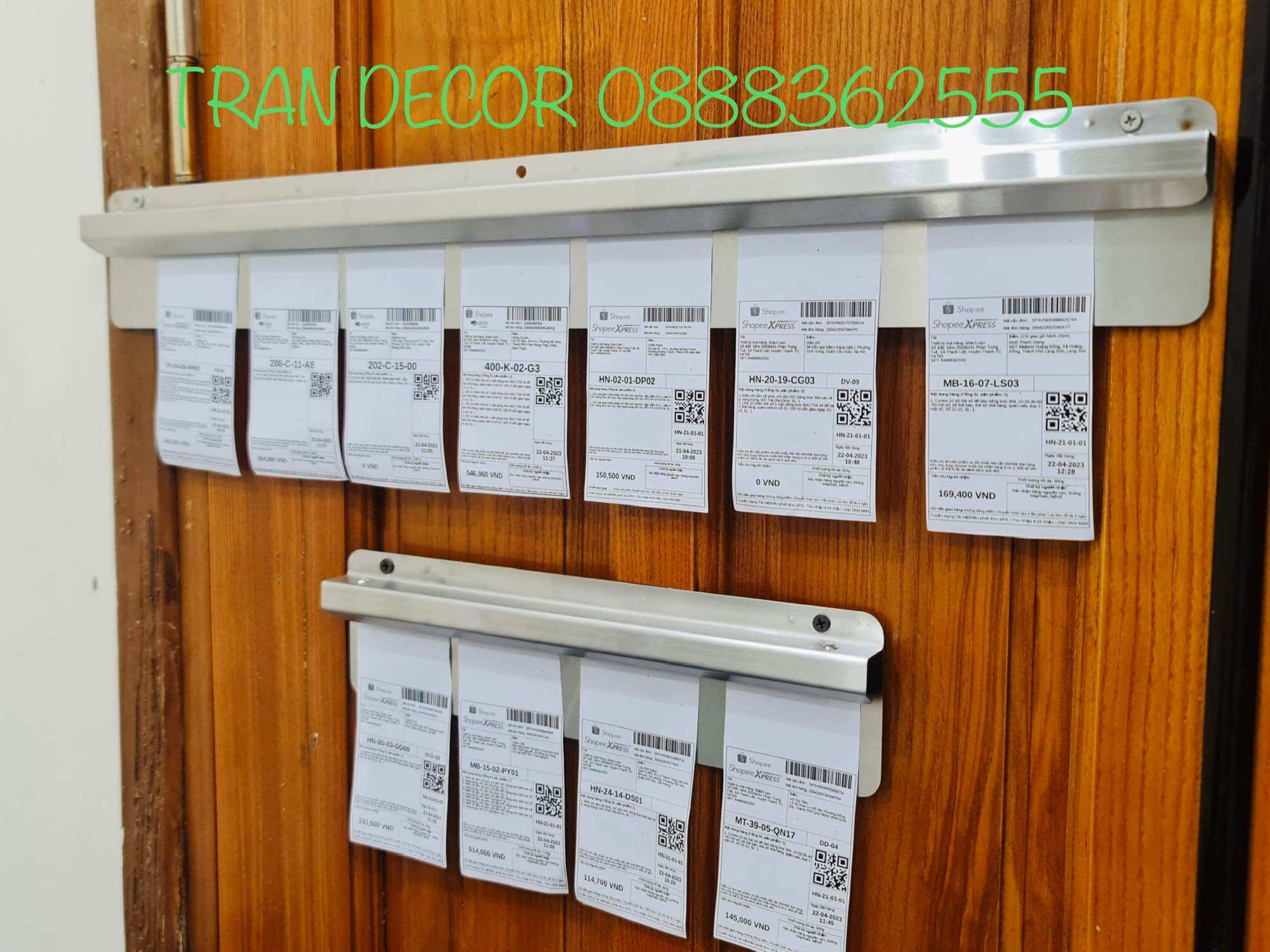 Thanh kẹp bill, order, oder hóa đơn bằng inox đủ size 30cm đến 120cm