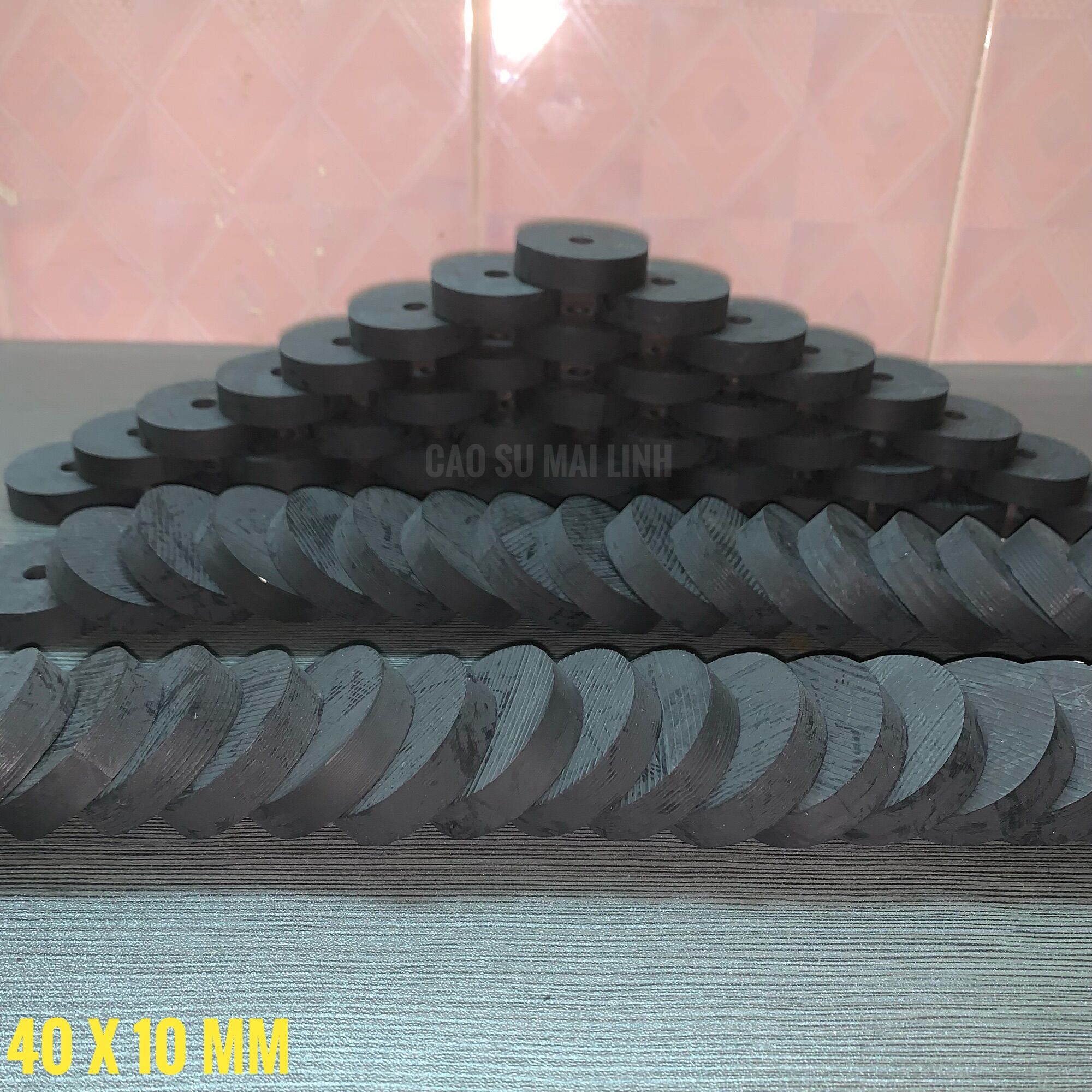 [HCM]10 long đền cao su phi 40 ; 30 ; 20 dày 10 (mm)