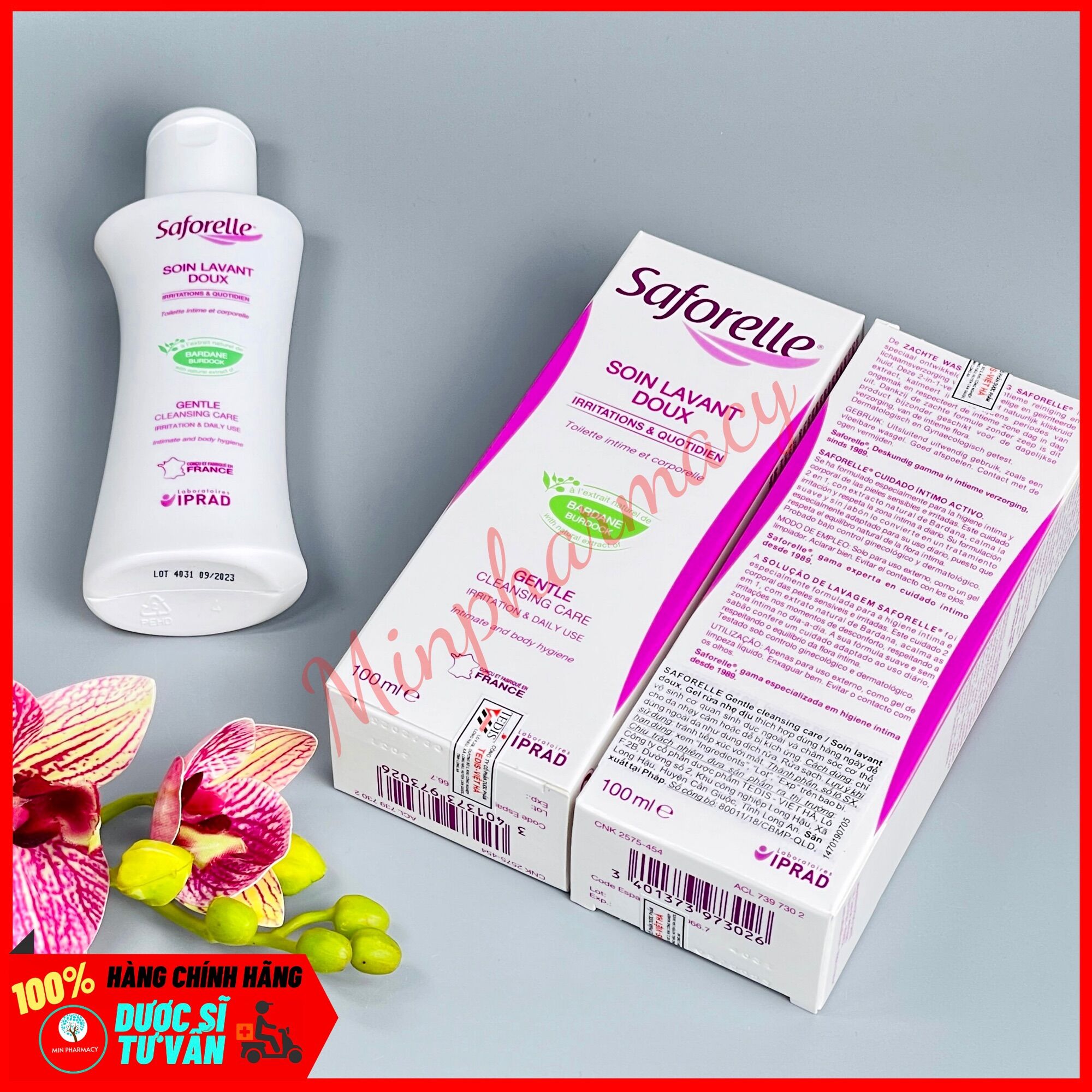 GEL VỆ SINH PHỤ NỮ SAFORELLE 100ml- Minpharmacy